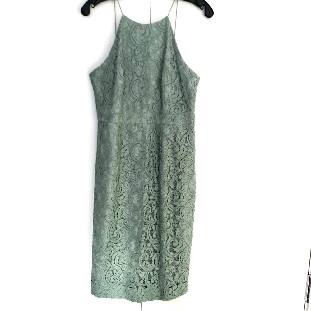 NWT NEW J.Crew Lydia lace dress, dusty shale, Sz 6